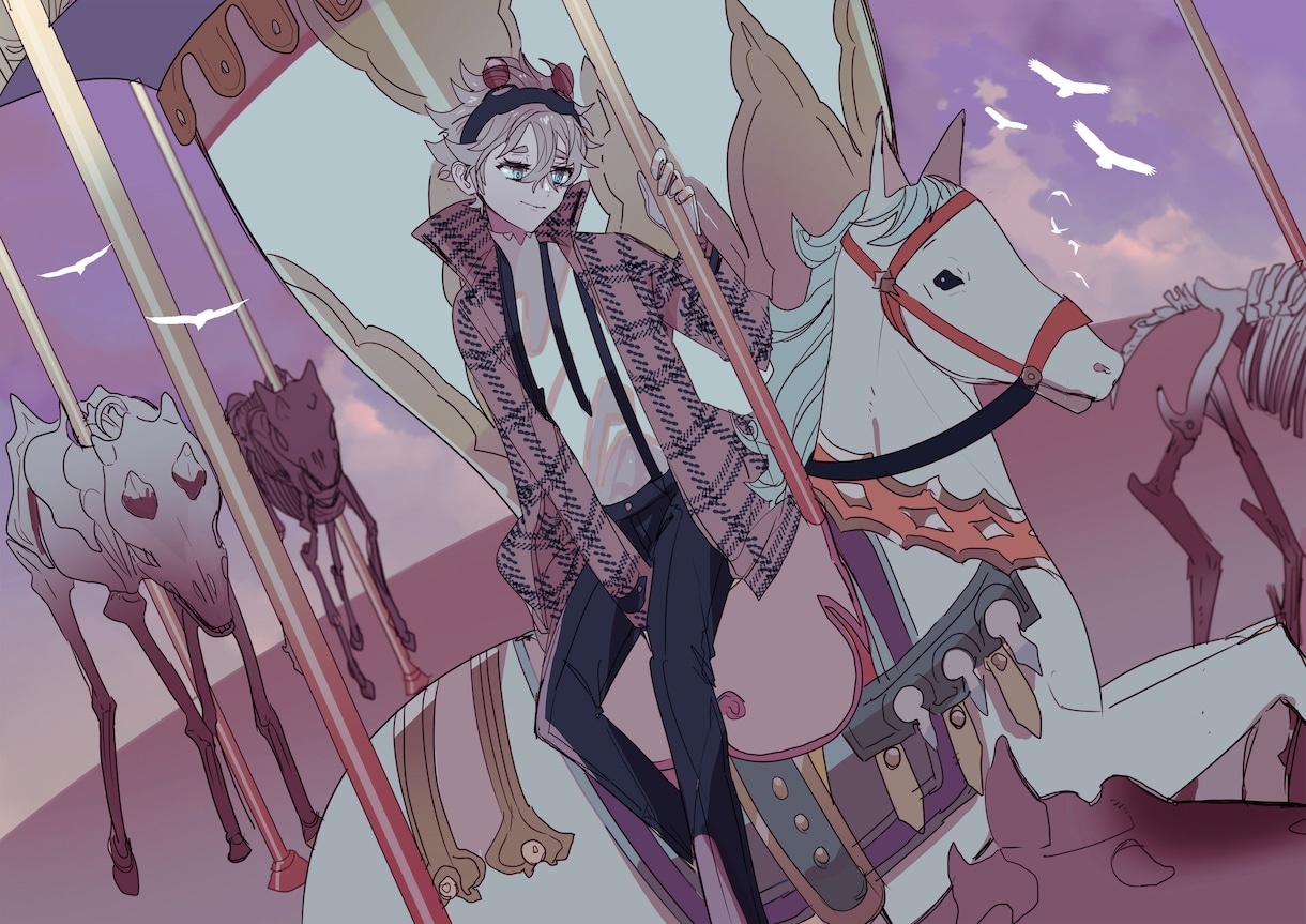 同人誌表紙・挿絵描きます ３Lすべて対応します【一次創作のみ】 イメージ10
