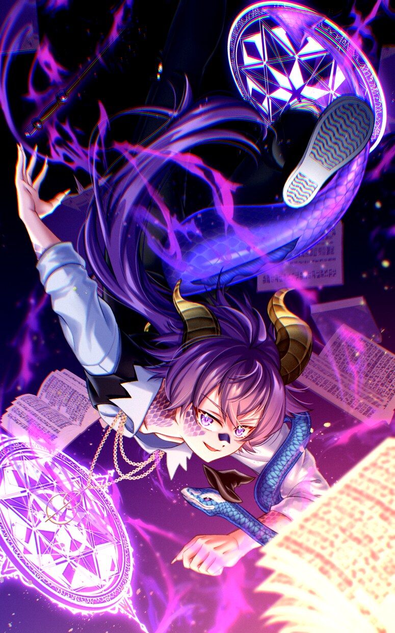 キャラクターイラスト制作します 背景込みの一枚絵！使い方はアナタ次第！ イメージ1