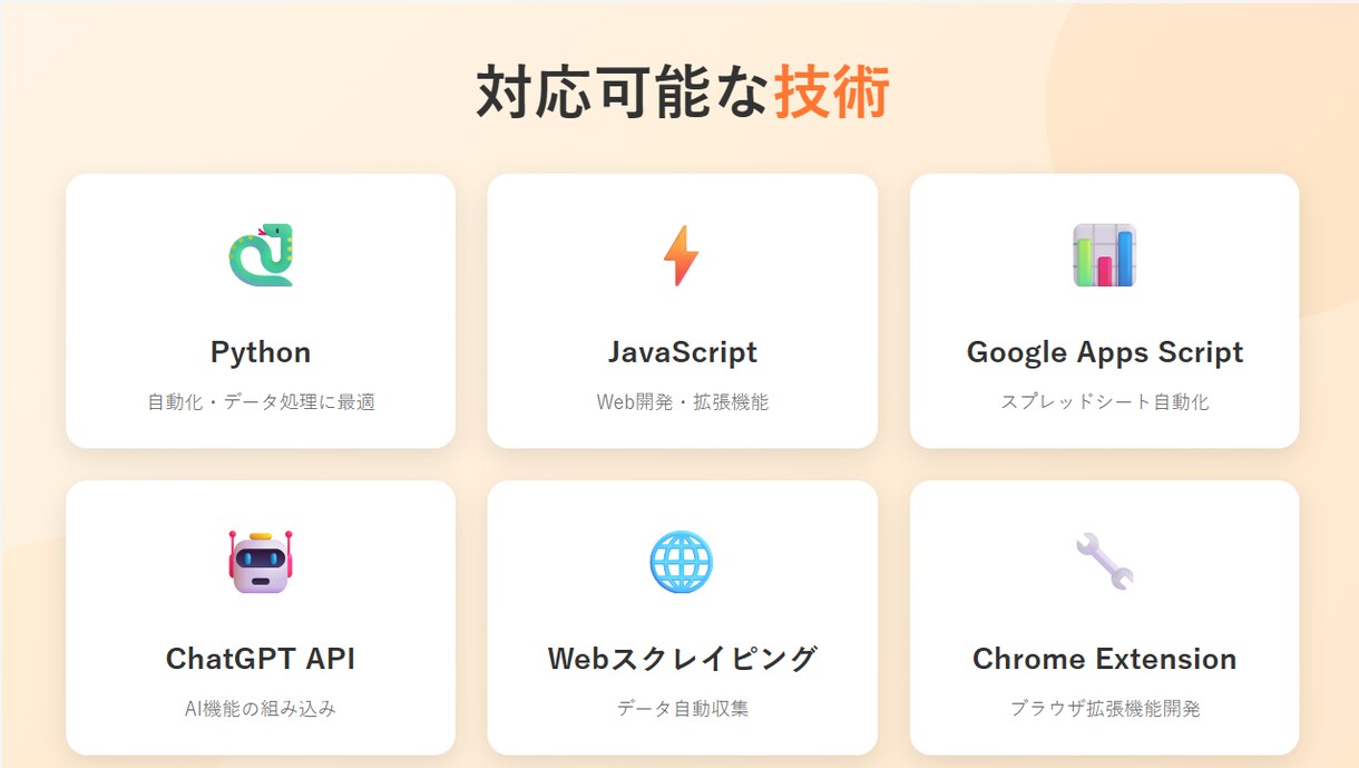 面倒な業務を自動化するツールを開発します 高速納品と高品質を両立。AIで効率化、人の目で最終チェック。 イメージ8
