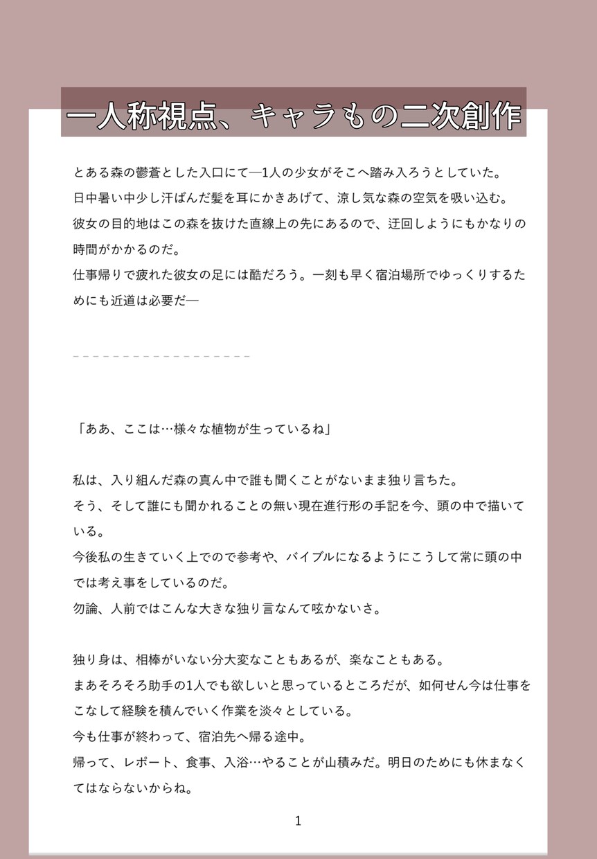あなたの想像と物語を文字に起こします 設定や資料を元に小説をお書きいたします。 イメージ2