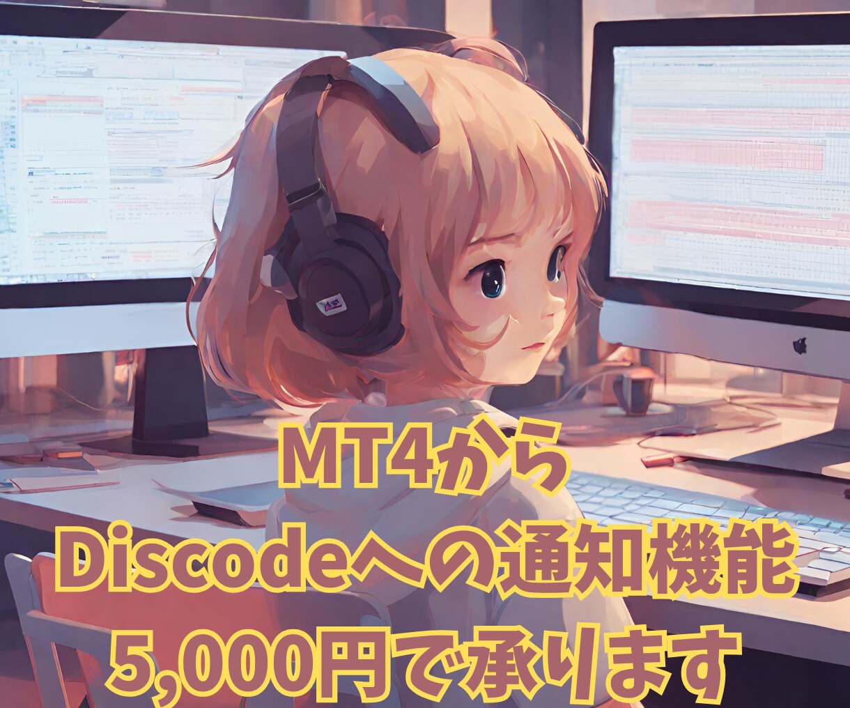 MT4にDiscodeへの通知機能を追加します 定時連絡から緊急通知まで対応します イメージ1
