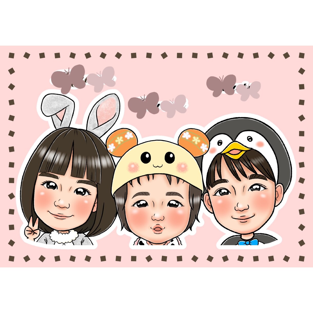 結婚式、カップル記念日似顔絵　お描きします そっくりで可愛いくあたたかい似顔絵です イメージ6