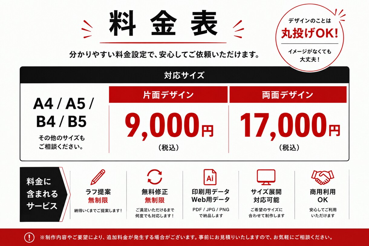 イベント・宣伝・広告用のチラシ作ります 目にとまる、心に残るデザインを イメージ3