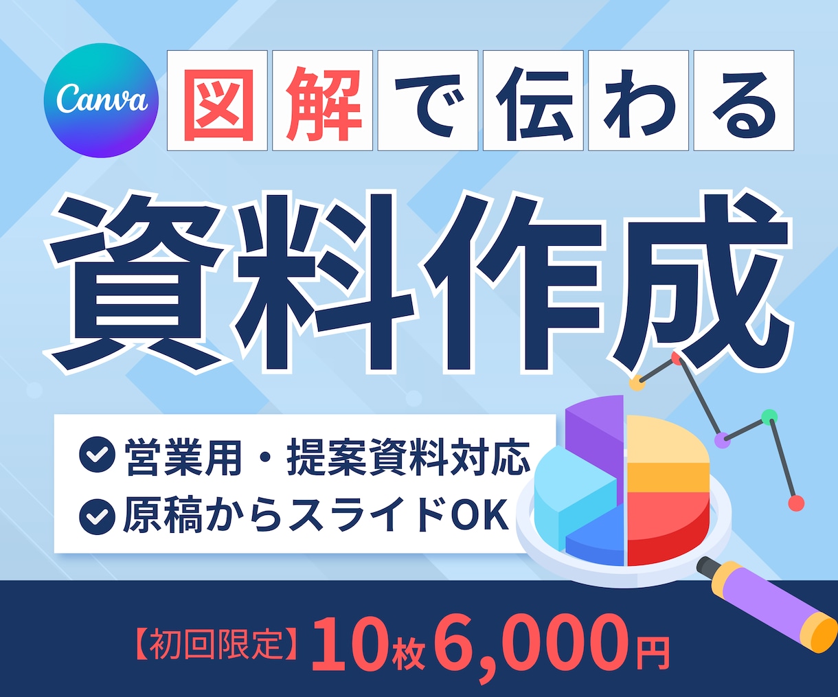 初回限定！スライド資料作成を丁寧に作成しまます 10枚6000円で頼みやすい初回限定価格！ イメージ1