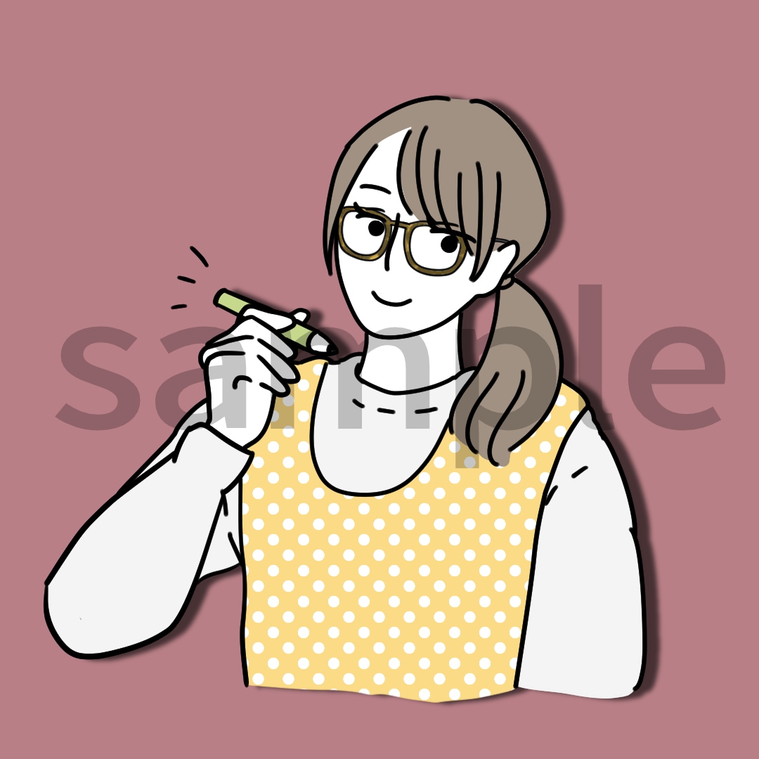商用◎目立つお洒落アイコン・似顔絵イラスト描きます 文字入れ可◎アイコンやプレゼントに！大人っぽい&かわいい♪ イメージ3