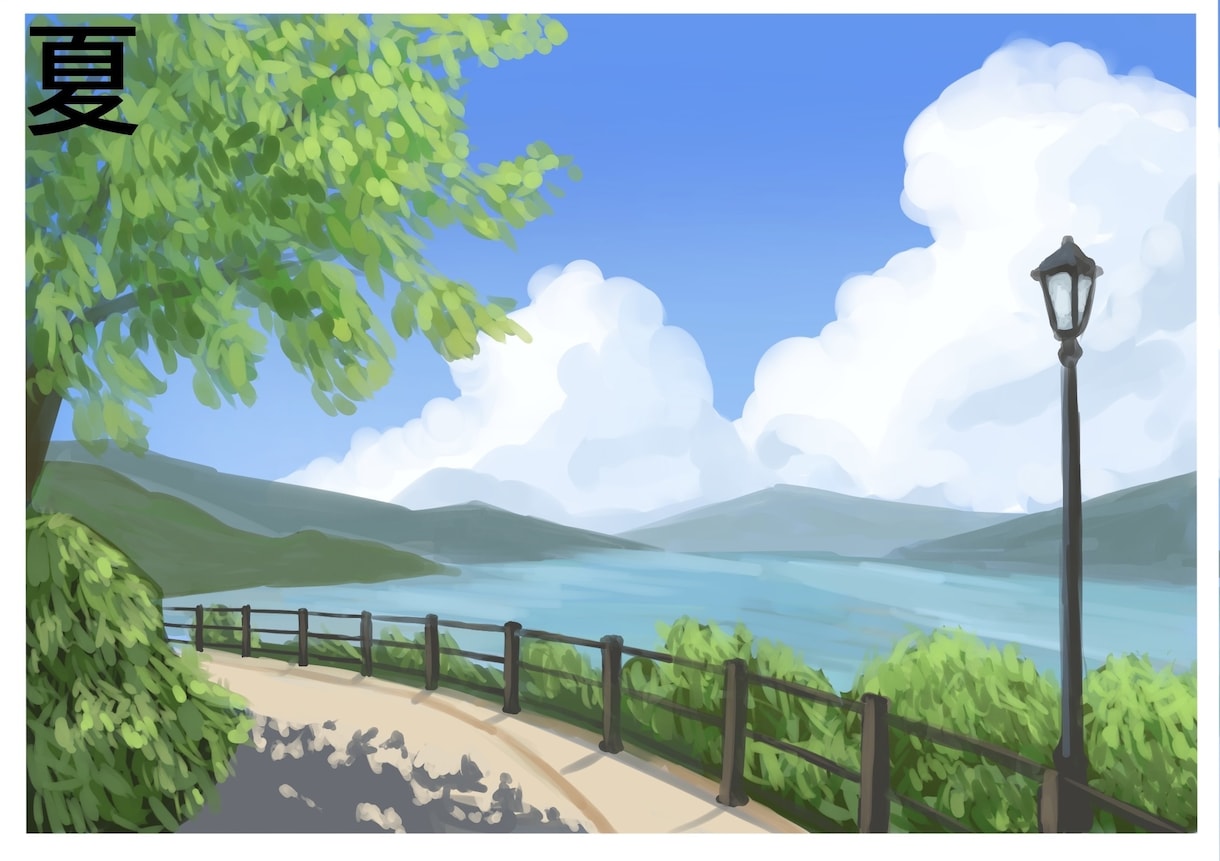 季節感のある背景イラスト制作します 世界観に合う背景を丁寧に制作します イメージ3