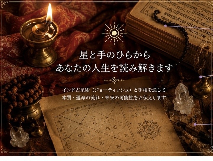 手相から“あなたの人生の流れ”を言語化します 10年間、インド占星術で修行した占い師による鑑定です！ イメージ1