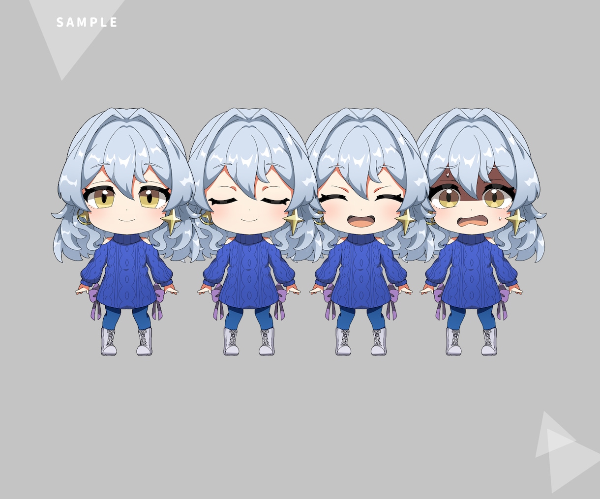 アニメっぽい！ミニキャラ描きます 商業経験有！キャッチーでかわいいアニメ塗り イメージ5