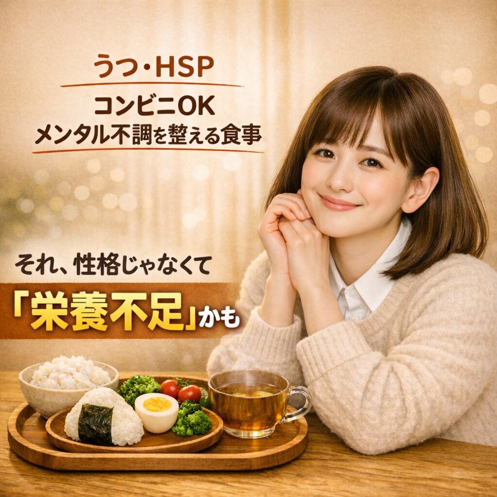 敏感さを長所に変える、HSPのための食事提案します 落ち込み、ぐるぐる思考、体の疲れにも 無理なくできる方法です イメージ1