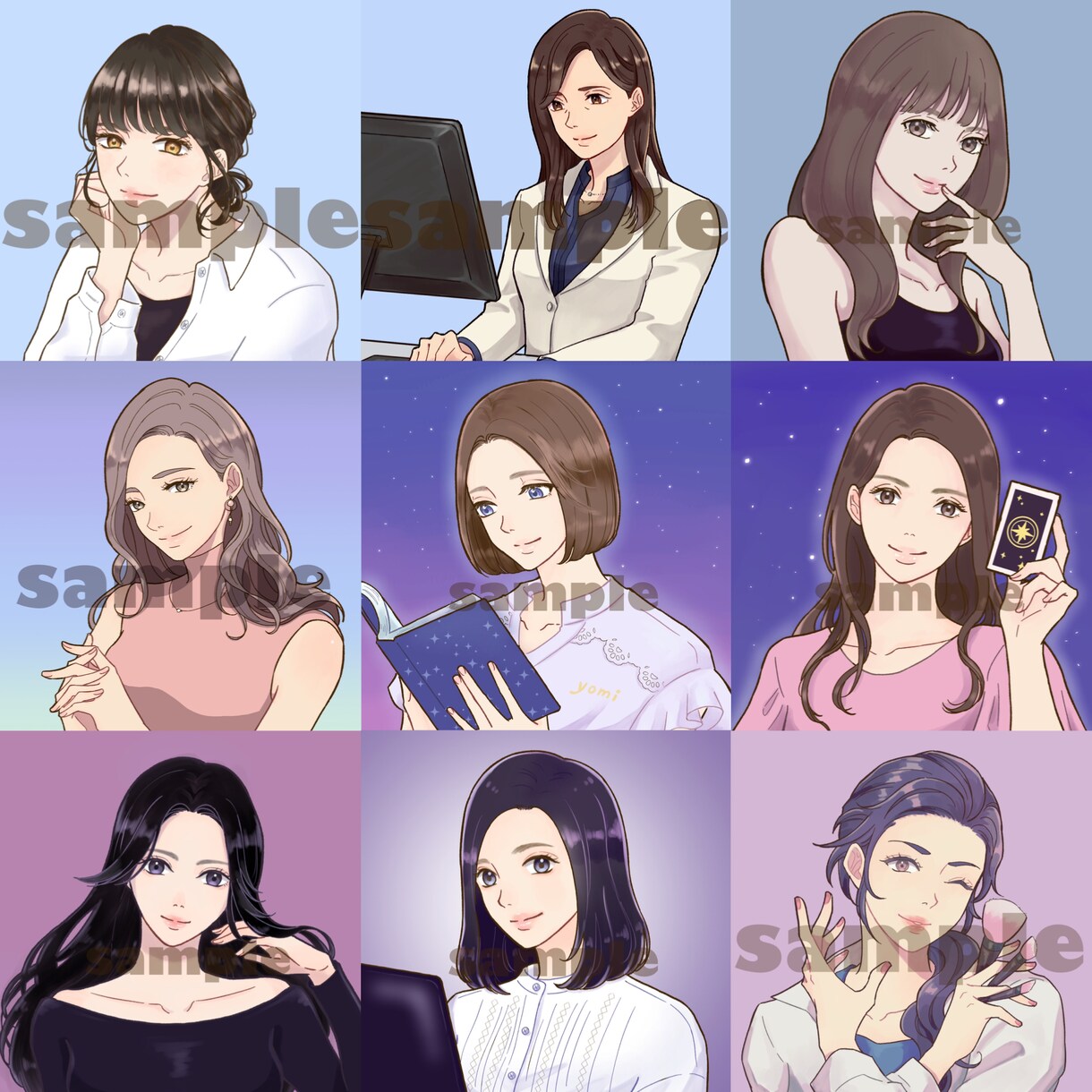 大人でも使いやすいシンプルアイコンお描きします 商用OK！男性もお気軽に。インスタSNSの挿絵やヘッダーにも イメージ7