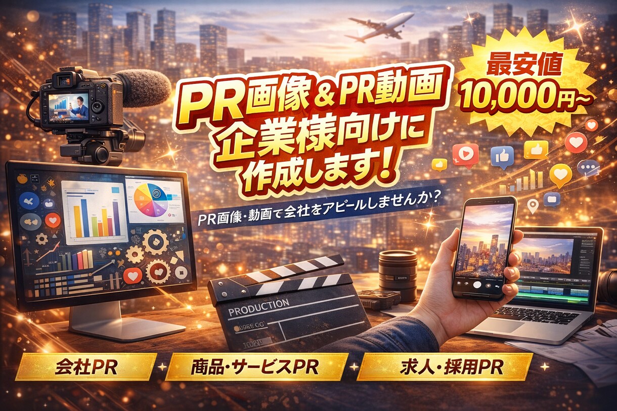 企業様のPR動画、CMなどを作らせていただきます 誰もが見たくなるような動画を作らせていただきます！ イメージ1