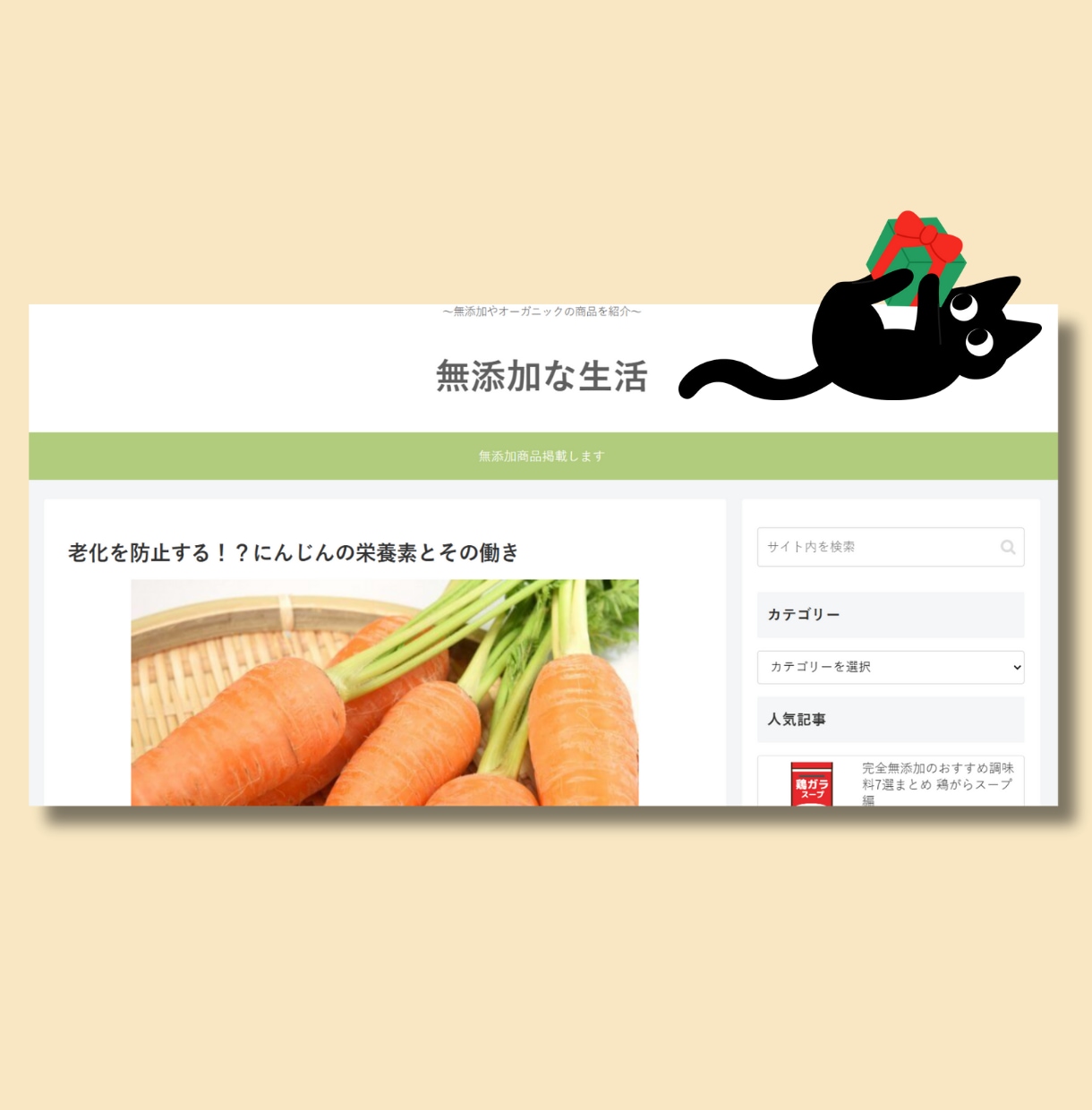 完全無添加商品をブログ「無添加な生活」で紹介します 素材に拘る飲食店●自然食品店●地球に優しい商品販売●料理教室 イメージ3