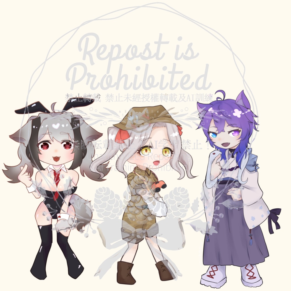 ミニキャラお描きします ミニキャラ全身イラストお描きします。キャラ人数は要相談です イメージ3