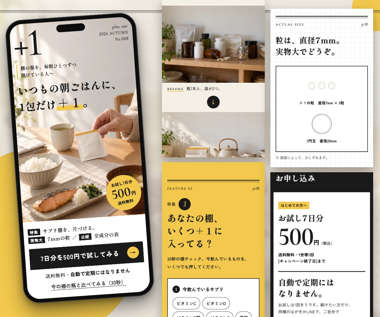原稿ゼロOK！構成〜公開まで丸ごとLP作ります 構成案を見てから決められる｜写真なしOK｜月額0円 イメージ1