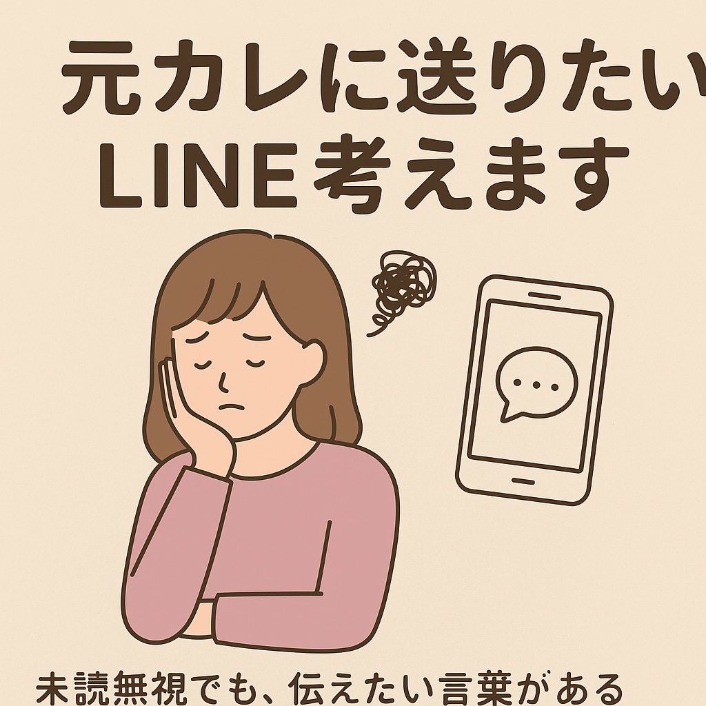 元カレに送りたいLINE考えますます 既読スルーでも、まだ気持ちを伝えたいあなたへ イメージ1