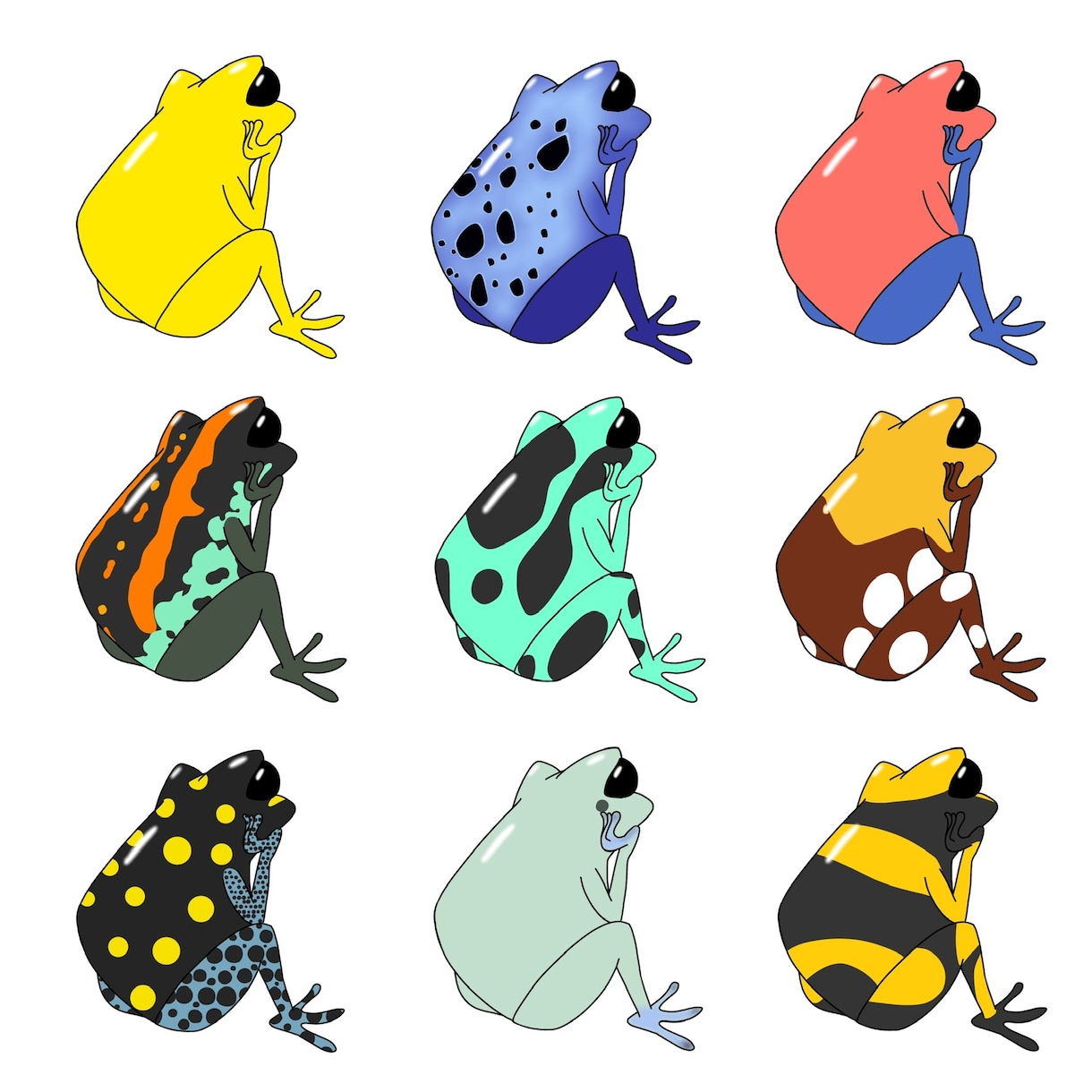 商用利用可★可愛い生き物のイラストを描きます 3枚で12000円のお得なセットです♪ イメージ2