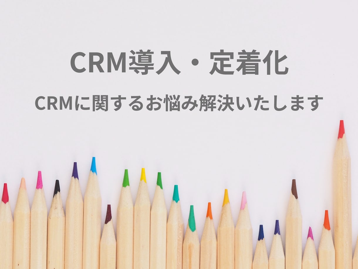CRM導入・定着化に関するお悩みにお答えいたします 大手IT企業でCRM導入を推進する現役マネージャがサポート イメージ1