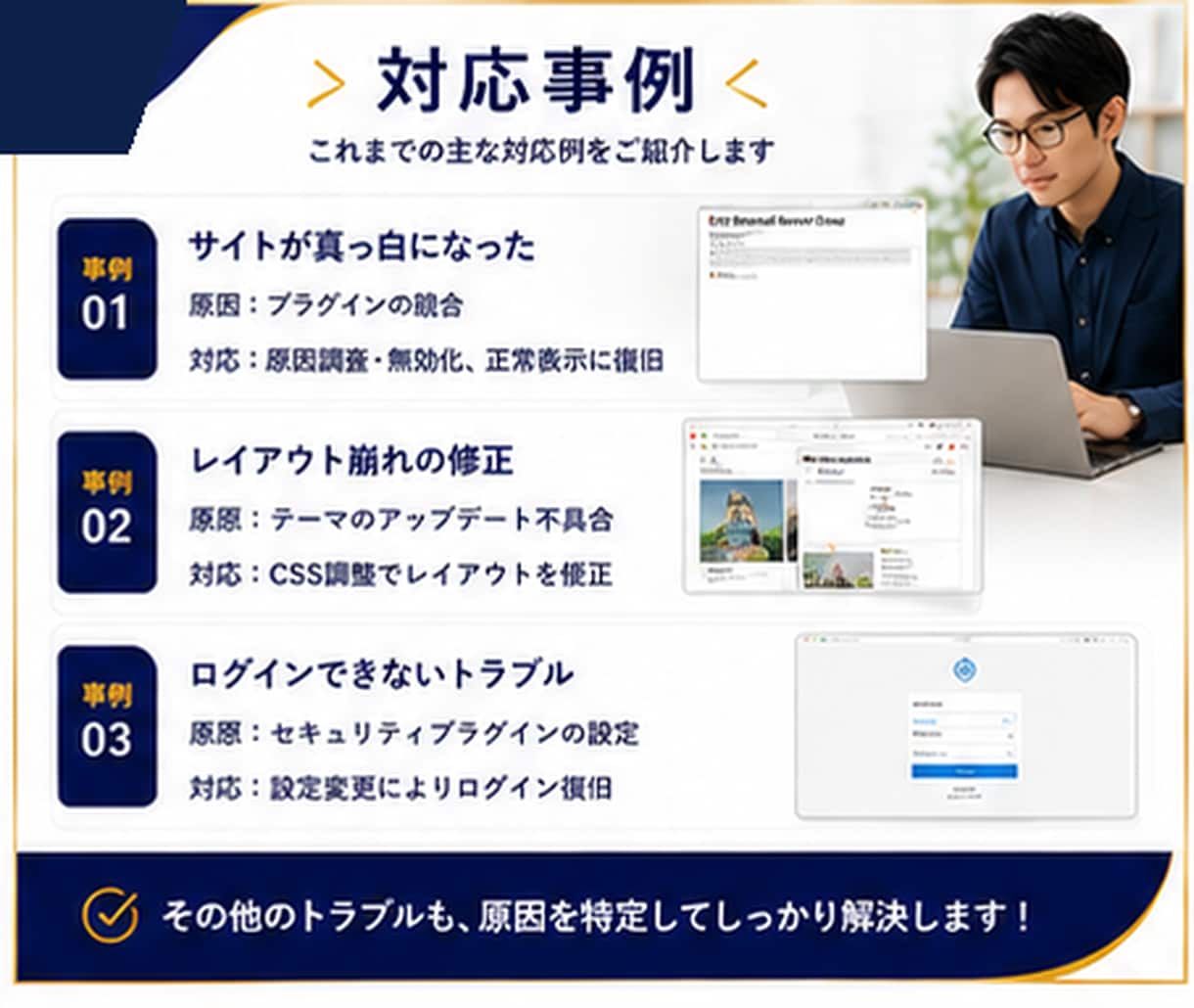 WordPressの修正・更新・設定代行します 更新・修正・設定まで迅速に対応 イメージ6