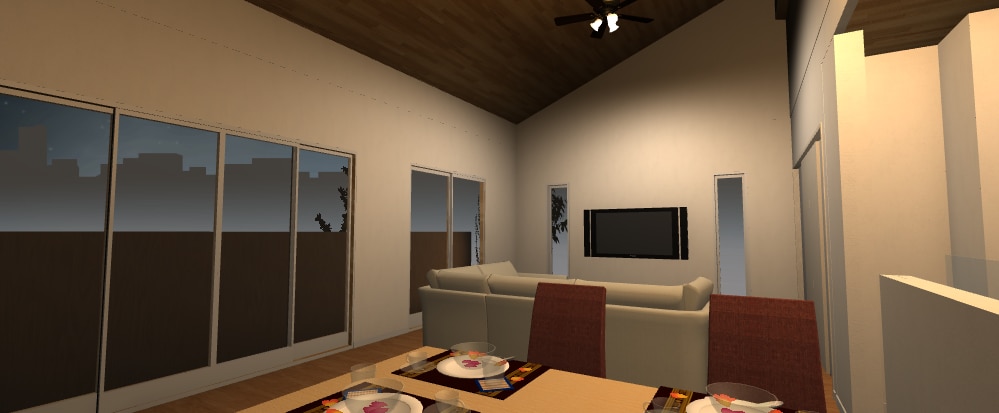 住宅図面を3Dパースにおこします 最短即日対応！イメージがつかみやすい3Dパースの作成！ イメージ2