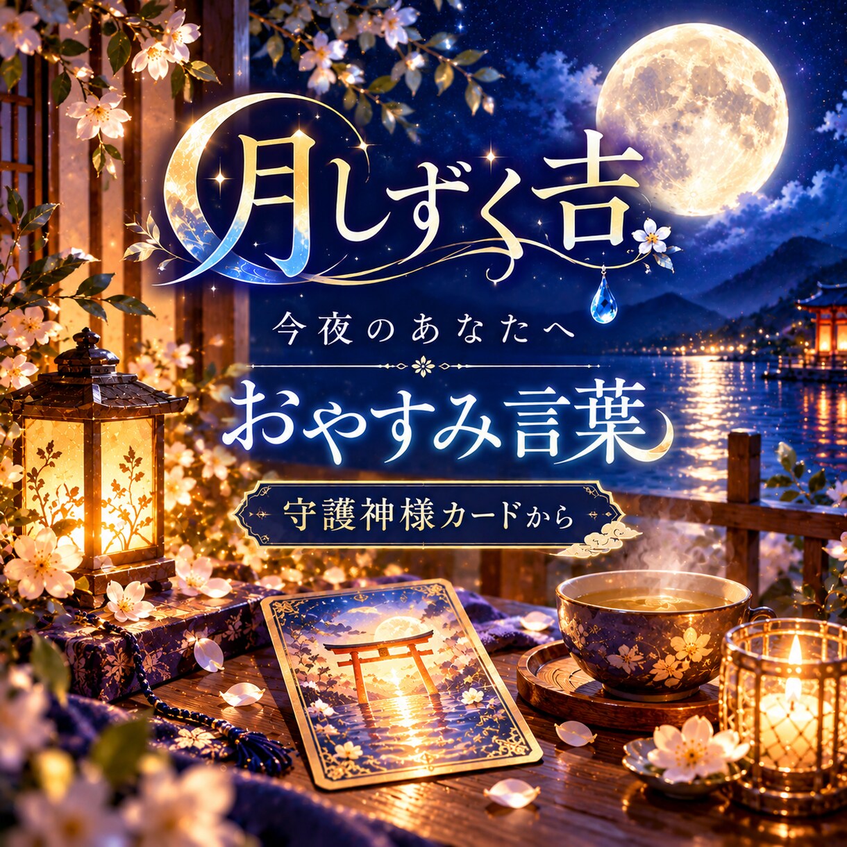 月しずく吉☪️今夜のあなたへおやすみ言葉を届けます 守護神様カード⛩️今夜の心に寄り添うメッセージを読み解きます イメージ1