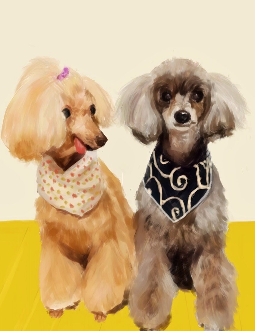 ペットちゃんのイラストを制作します お家の壁にもワン・ニャン・ピョン イメージ8