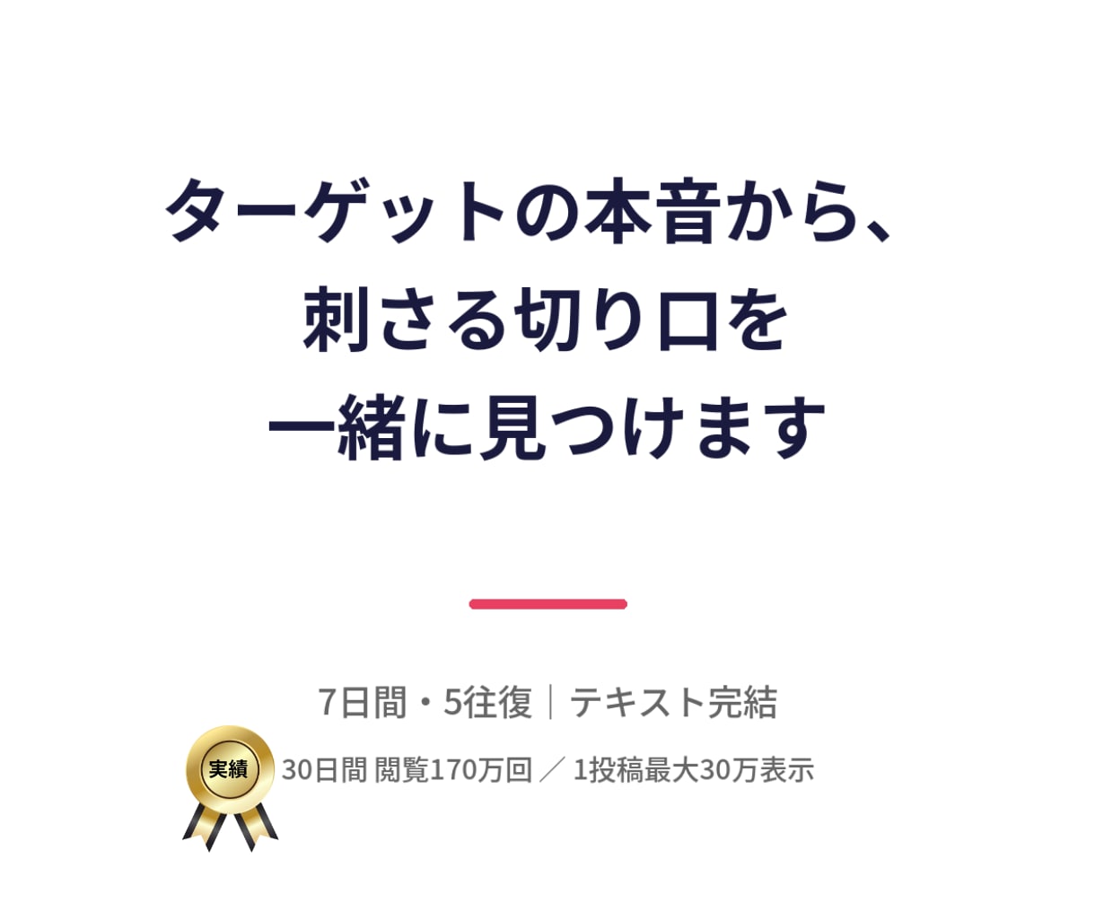Threads投稿の刺さる切り口を見つけます あなたのサービスのターゲットの本音を深掘りして言葉にします イメージ2