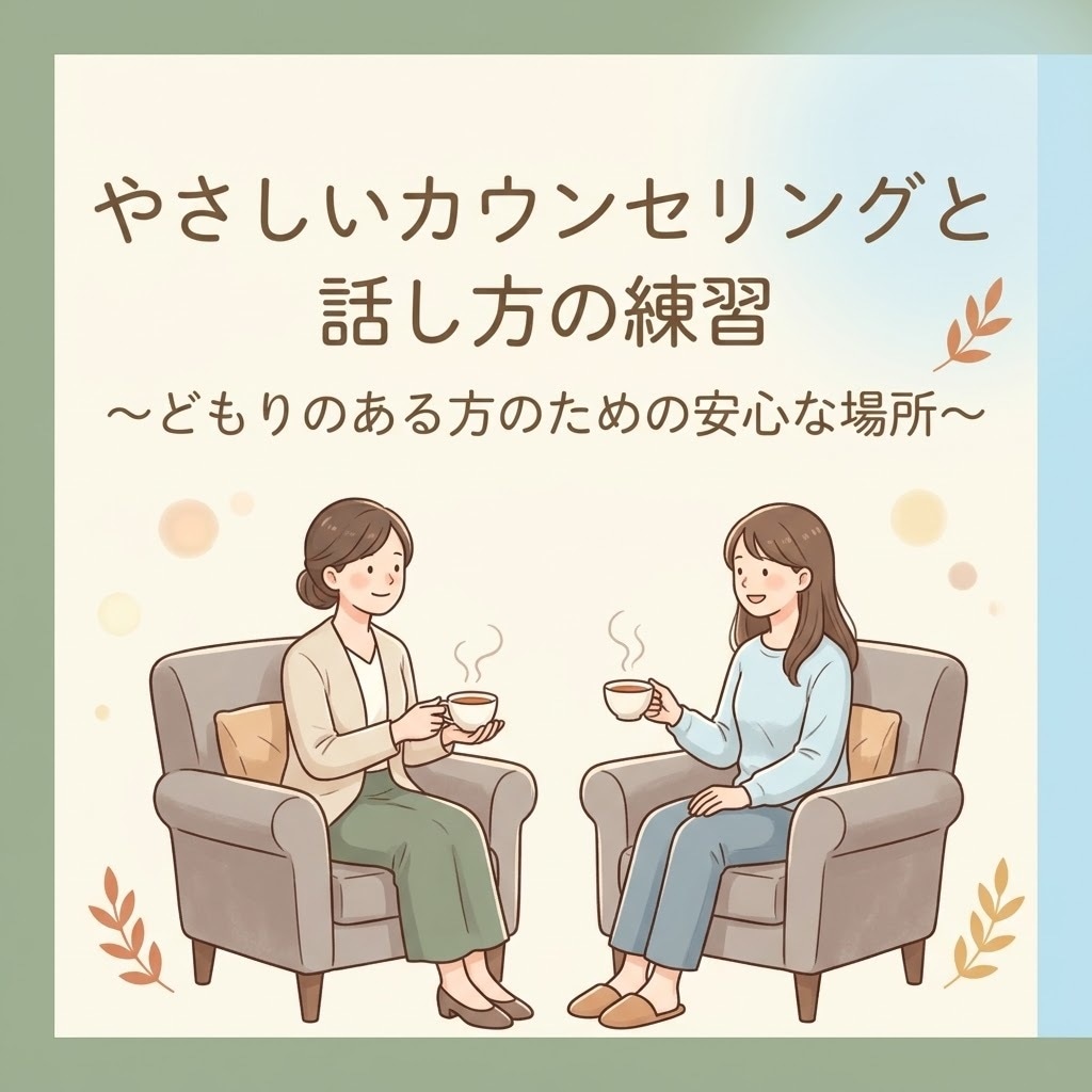 吃音を改善するための声出し練習に付き合います 言葉が詰まっても大丈夫。リラックスして話せる実践トレーニング イメージ1