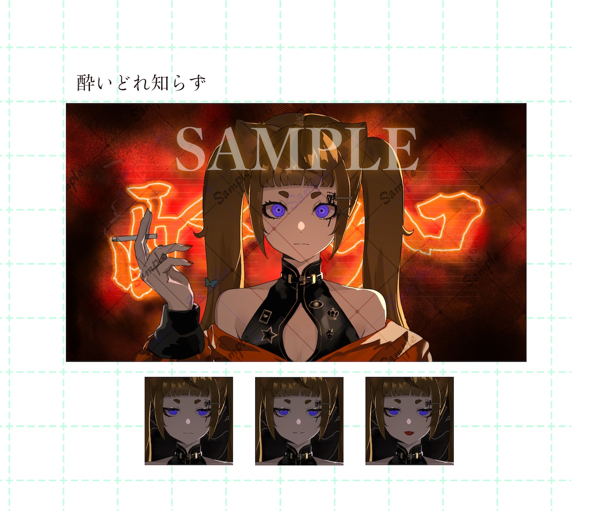 絵柄寄せ可！歌ってみたなどのMVイラスト描きます オリジナルから本家の絵柄寄せまで！サムネイル描きます！ イメージ6