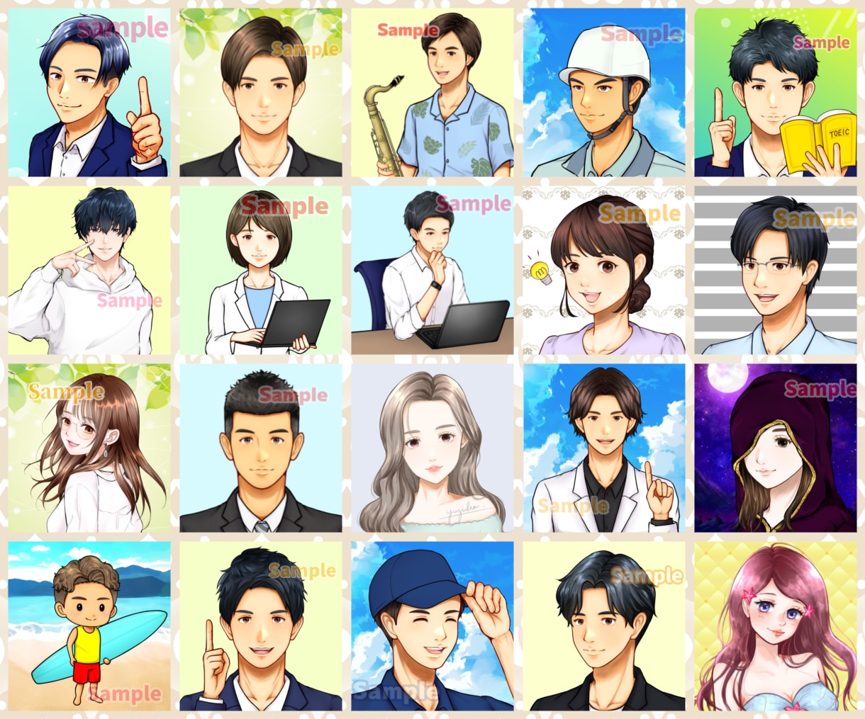SNSアイコン・投稿イラスト・表情違いを描きます 短納期✨X、インスタグラム、ブログ、YouTube、フィード イメージ4