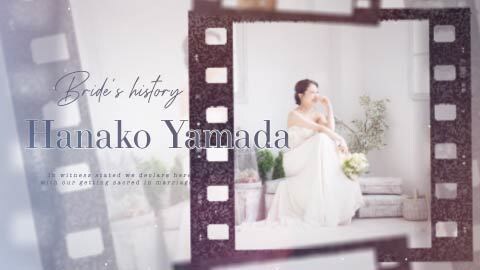 オシャレなフィルム調のエンドロール制作します 【結婚式エンドロールムービー】DVD納品も対応可能です♪ イメージ3