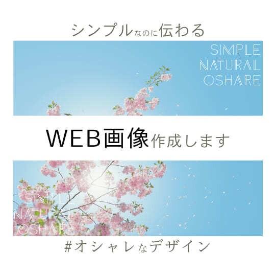 シンプルだけど伝わるWEB画像作成します マーケティングを活かしたシンプル・オシャレでも伝わるデザイン イメージ1