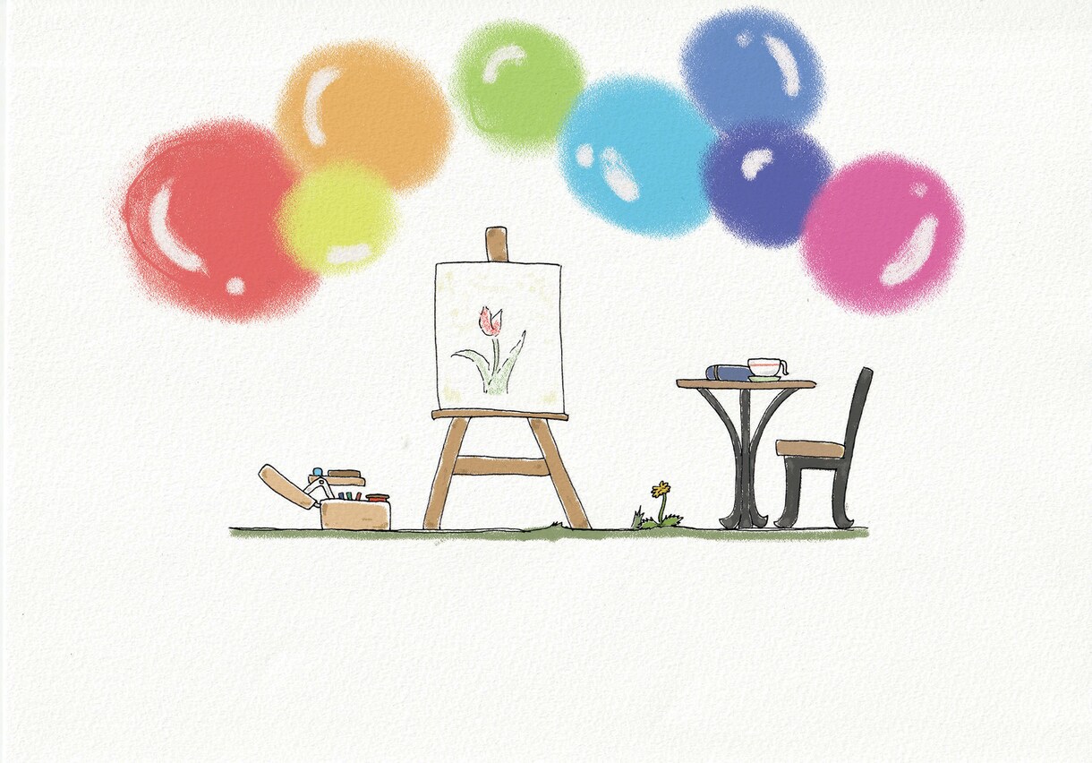 お絵描き風！可愛いイラスト描きます 着色を少し変えるだけで大人向けにも子供向けにも変身しますよ！ イメージ3