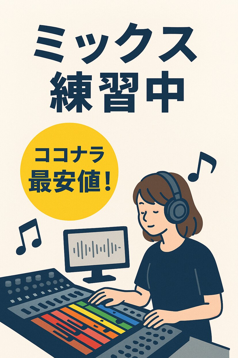 修正何度でも!mix依頼どんどん承ります ココナラ最安値です!初心者の方も是非☺︎ イメージ1