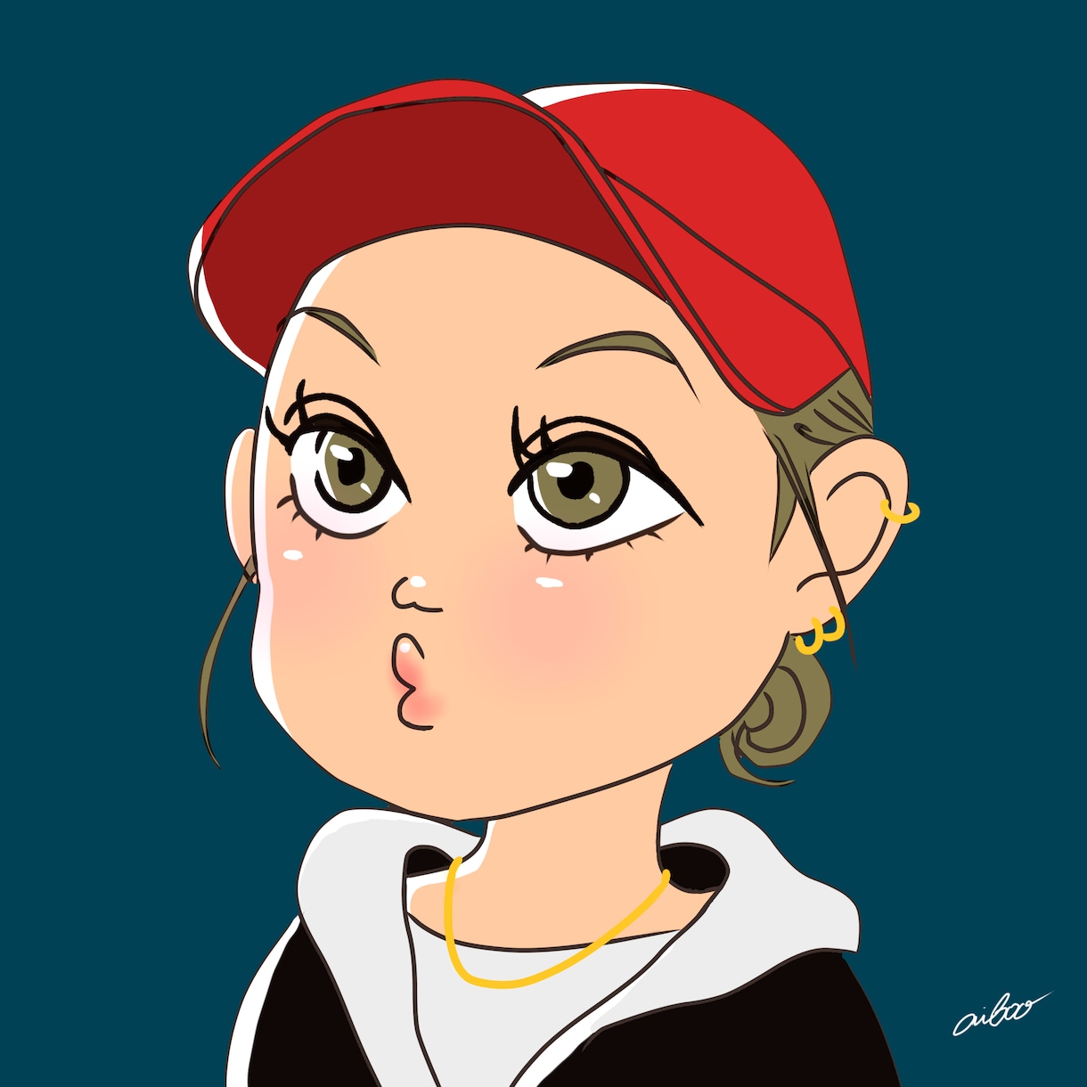 SNSで映えるおしゃれ可愛い似顔絵アイコン描きます SNS・アイコン・プレゼントにもおすすめ♪ イメージ9