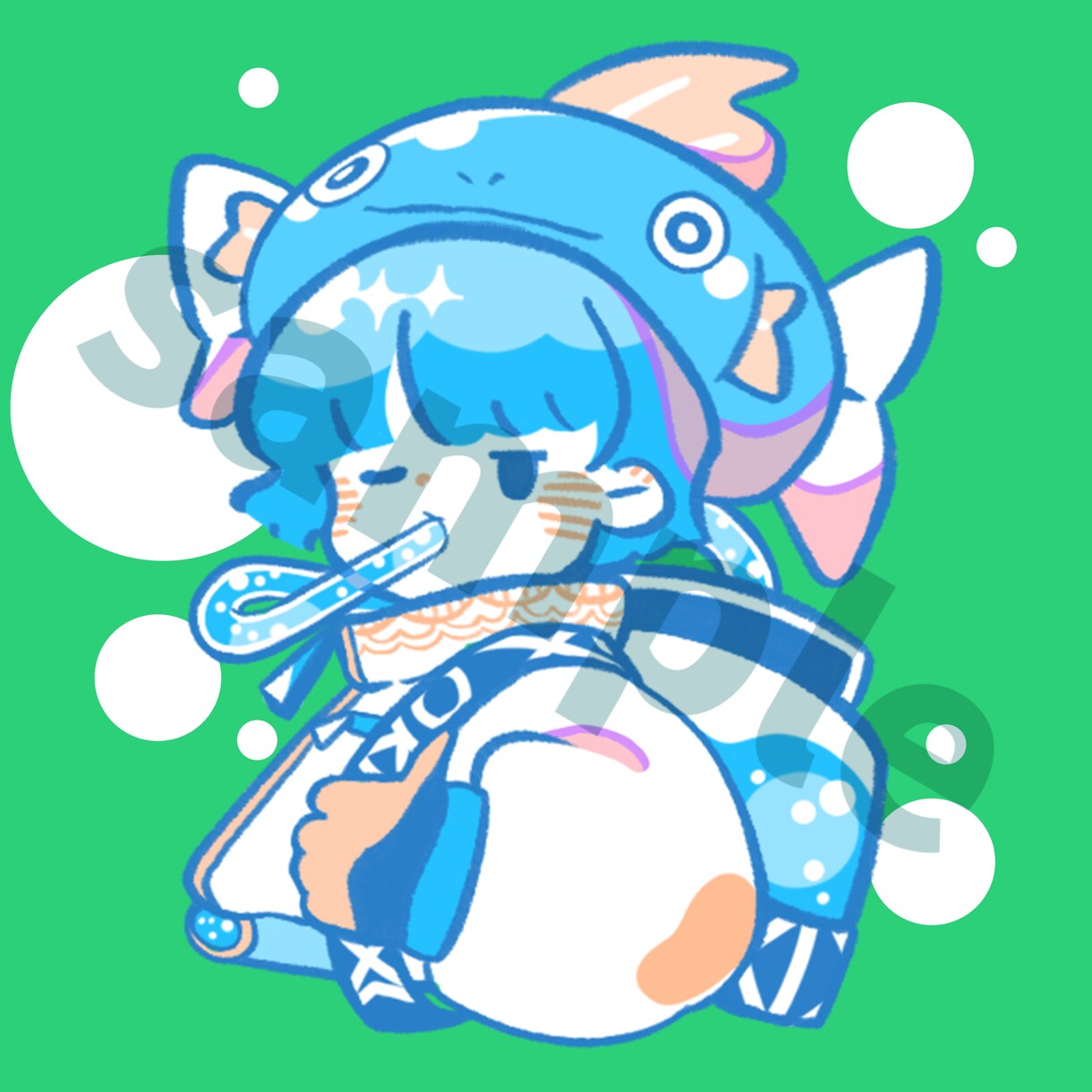 ポップなかわいいアイコン作成します オリジナルであなただけのアイコンを作成できます イメージ1