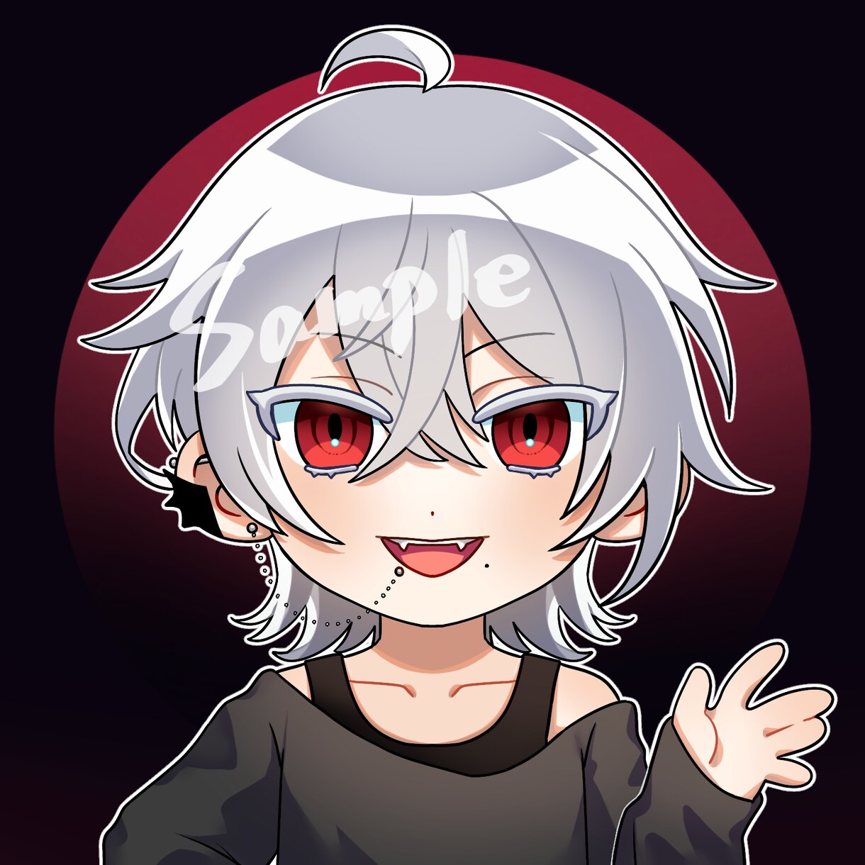 POPで可愛いミニキャラアイコン描きます SNSのアイコン等に使える自分だけの可愛いデフォルメイラスト イメージ1