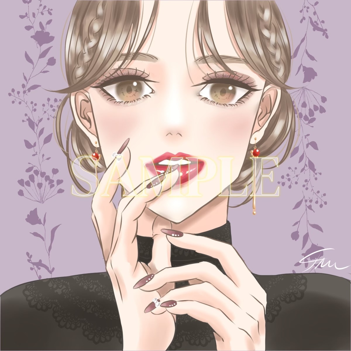 人物・背景・小物込みのアイコンパック描きます 大人かわいいイラストをアイコンやサムネイルに！ イメージ10