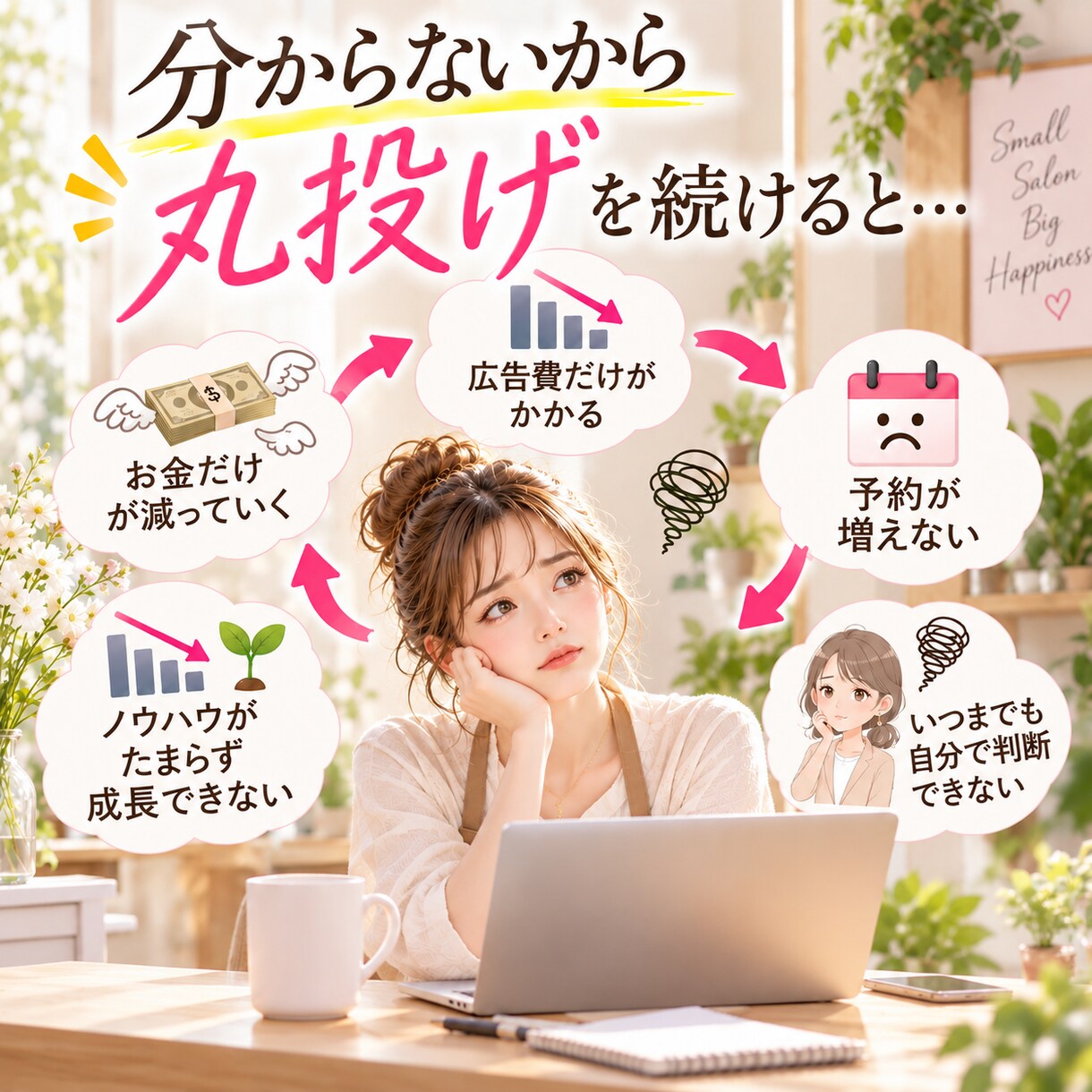 丸投げで終わらない集客LPを制作します Google広告も学べるサロン・店舗オーナー向け イメージ3