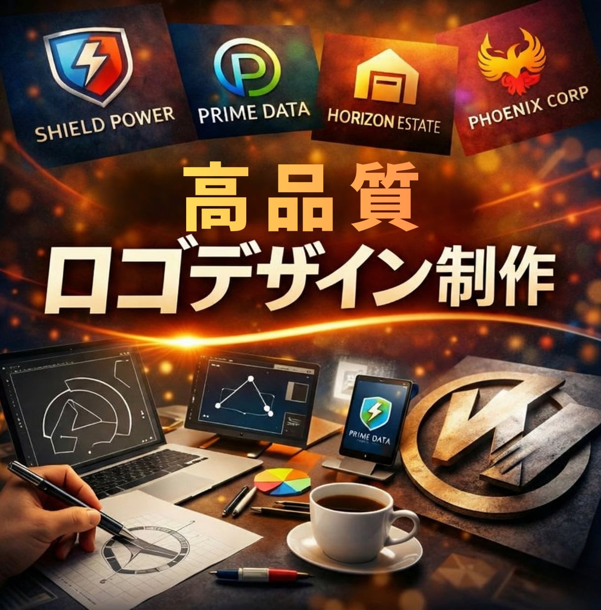 ブランド価値を高める、実用的ロゴデザイン制作します どんなテイストでもご相談ください！ イメージ1