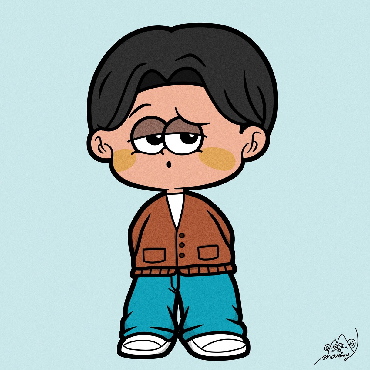 ポップで可愛い人物・動物のイラスト描きます アイコン・グッズなど用途に応じたイラスト作成 イメージ7