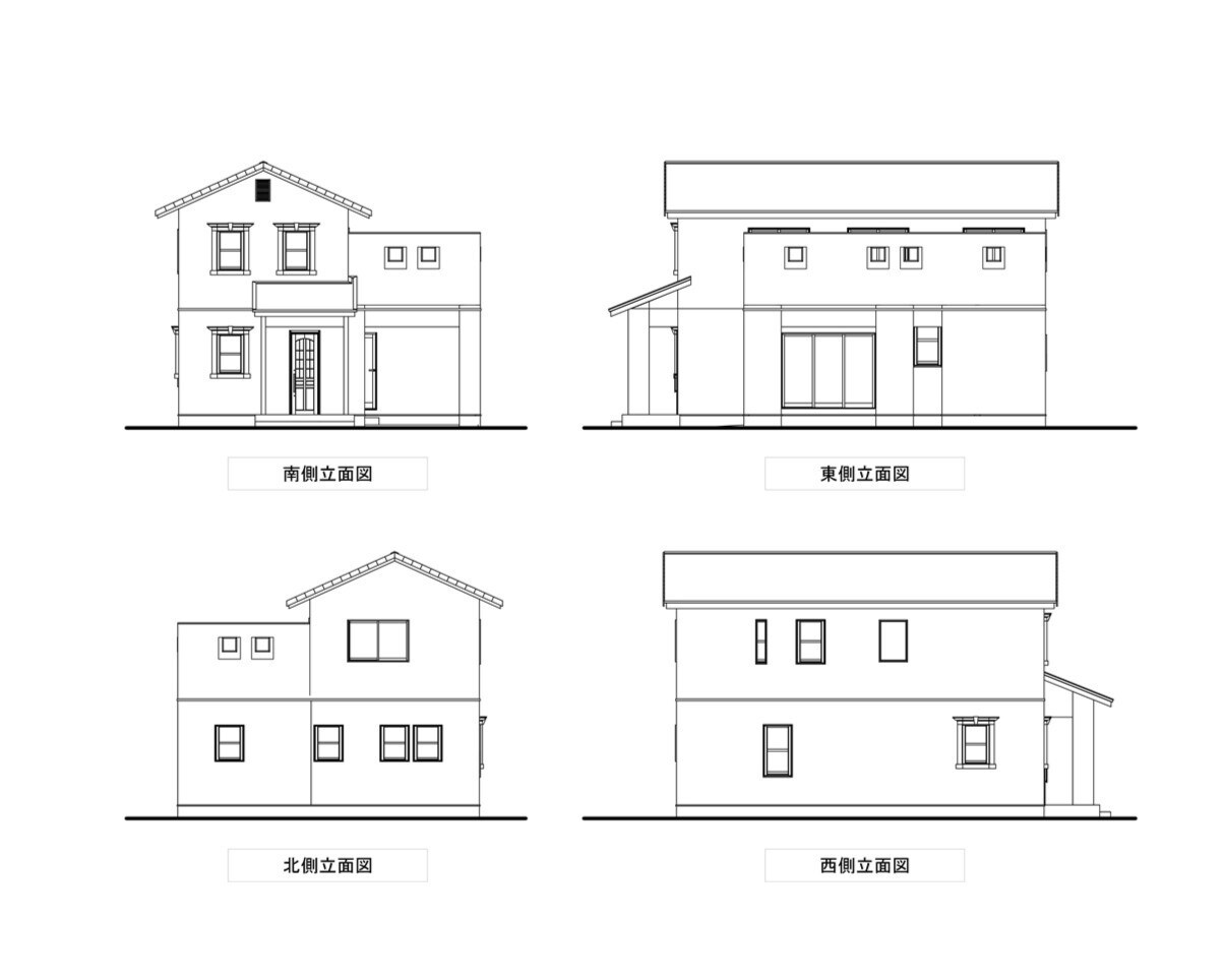 立面図をCADデータで納品します 立面図が面倒な方におすすめ！DXF、JWW、でご提供 イメージ2