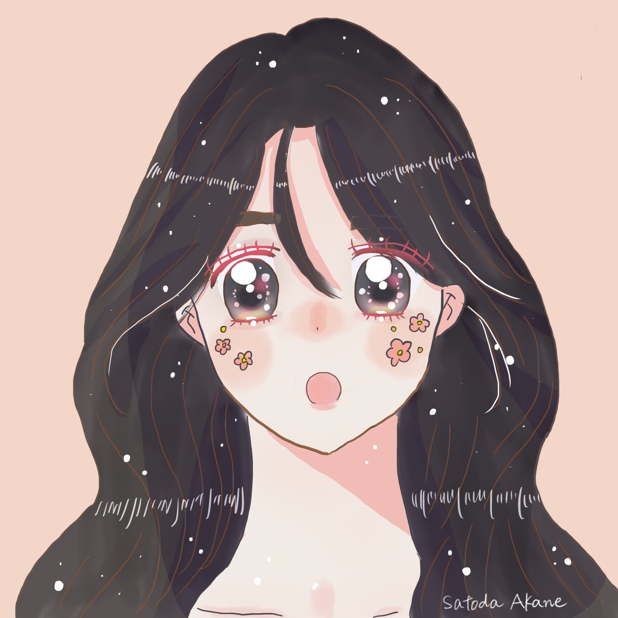 お洒落で可愛い女の子のイラストを作成します 「キュンとときめく可愛いイラスト♡」 イメージ3