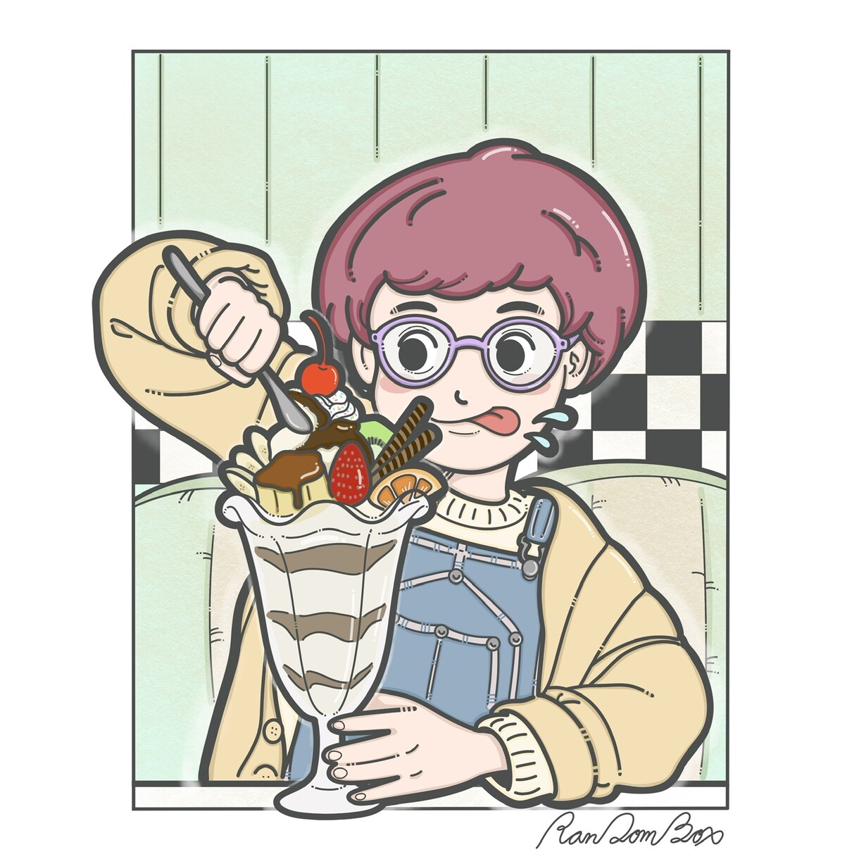 カラフルでかわいい人物・動物イラスト描きます アイコン・動画・グッズなど用途にあわせたオリジナルイラスト イメージ1
