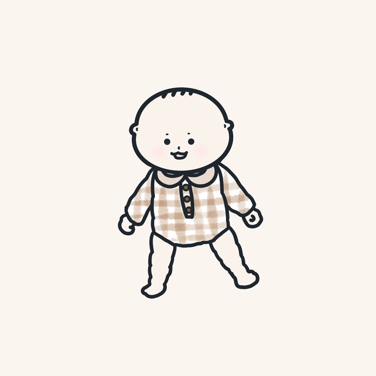 赤ちゃんのゆるい似顔絵やSNSのアイコン描きます 赤ちゃんのオリジナルゆるかわイラスト イメージ10