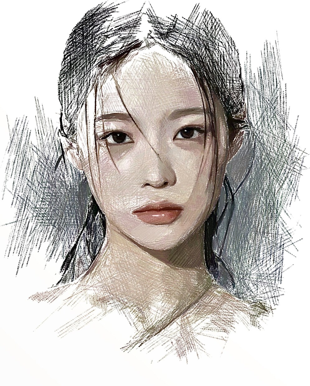 写真に忠実で優しいタッチの肖像画を描きます インスタフォロワー20万人超えのアーティストが直接お取引き！ イメージ1