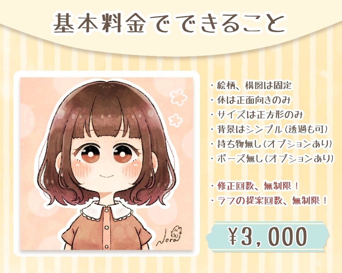 とびきり可愛いデフォルメイラスト描きます 即日納品相談可！SNS・ブログ・YouTubeのアイコンに！ イメージ2