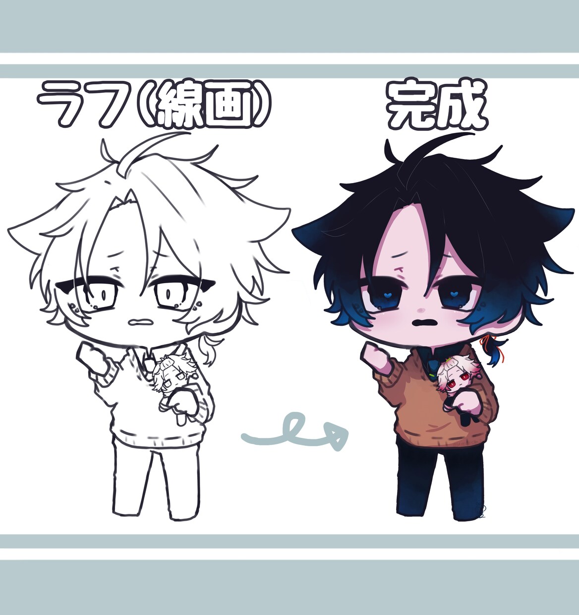 最短即日！SDキャラミニキャラ制作致します お急ぎでグッズや返礼品などでお困りの方へ！ イメージ3