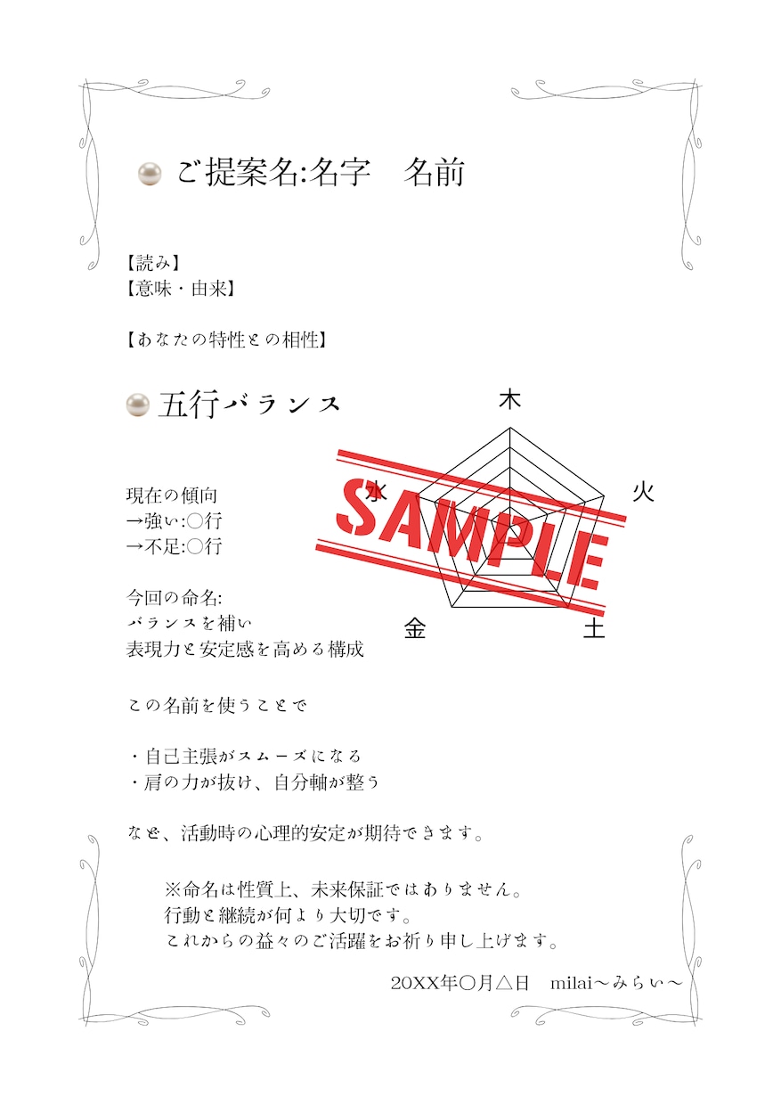強みが自然に伝わる ビジネスネームをお作りします 四柱推命×心理命名｜あなたらしいビジネスネームをご提案 イメージ4