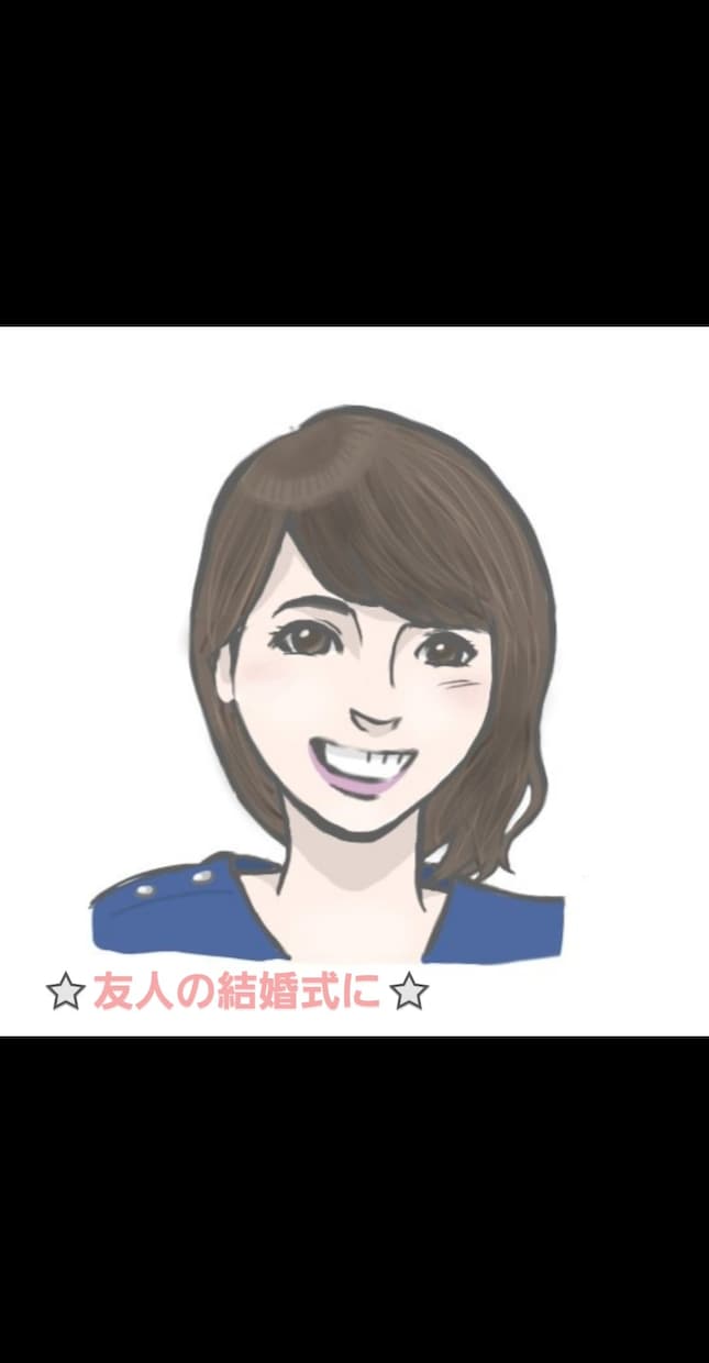 絶妙なデフォルメで可愛い似顔絵！最安値で描きます ⭐髪の毛得意！美容院帰りに似顔絵はいかが？⭐ イメージ6