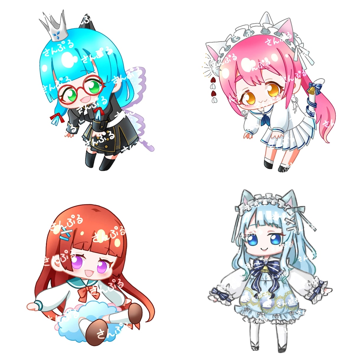 キュートで魅力的なアイコン、SDイラスト制作します アイコン、SDイラストなど！デザインから可能です◎ イメージ3